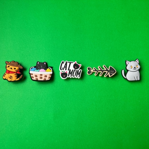 Cat Crocs Shoe Charms Set of 19 - jibbitz Charms Cat lovers GIFT - Picture 5 of 8
